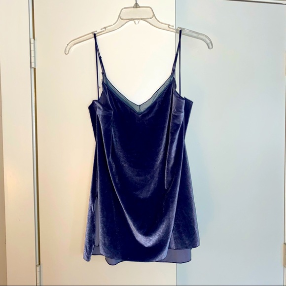 Free People Tops - Free People Purple Velvet Tank Top